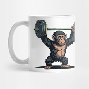 monkey at gym Mug